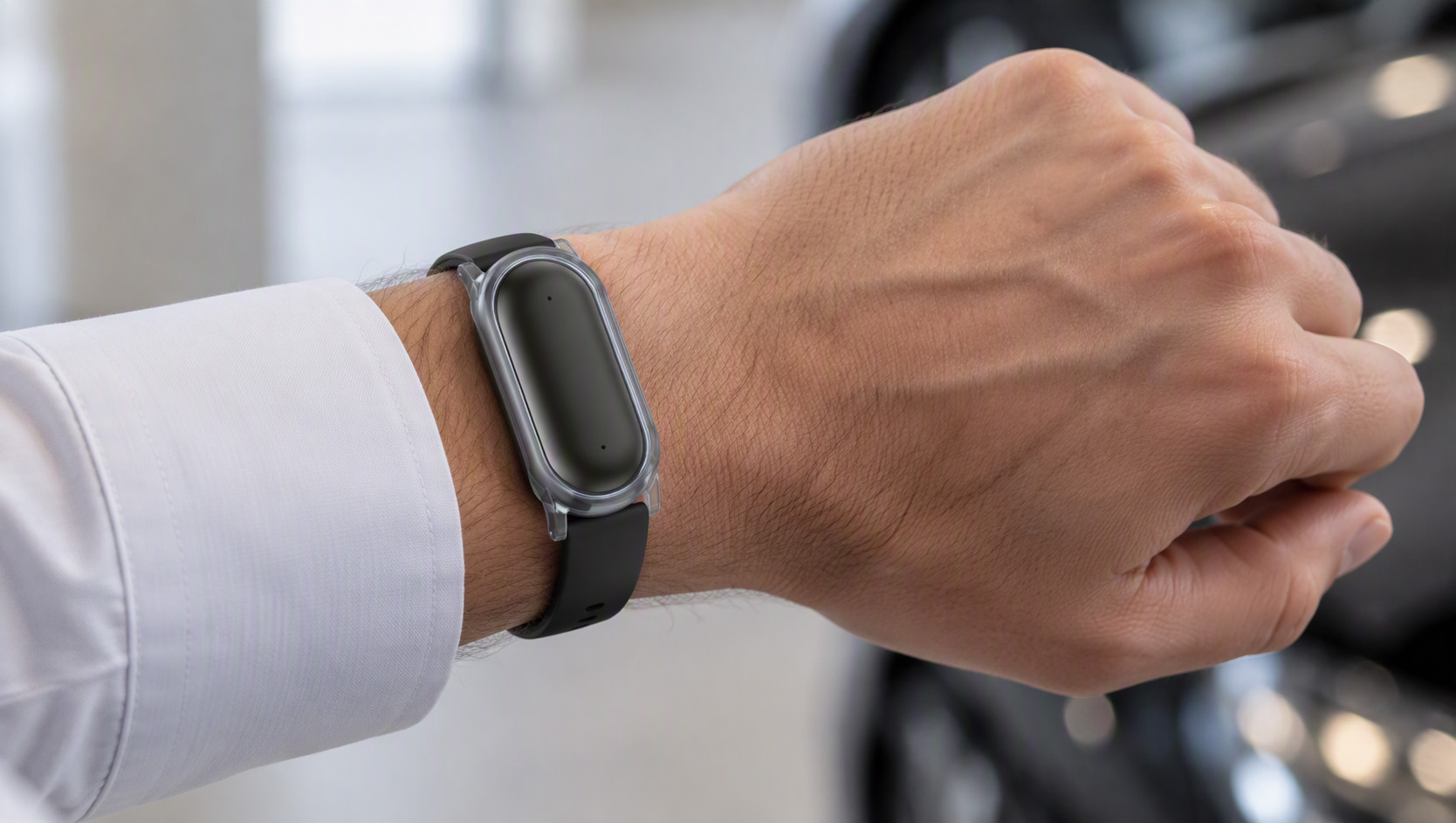 Pin horloge om arm